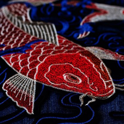 Embroidered Patch Koi Fish