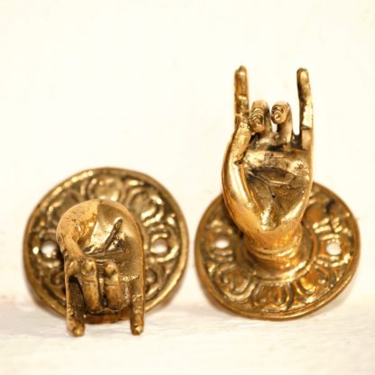 Cast Bronze Buddha's Karana Mudra