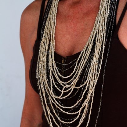 Multi strand bead necklaces