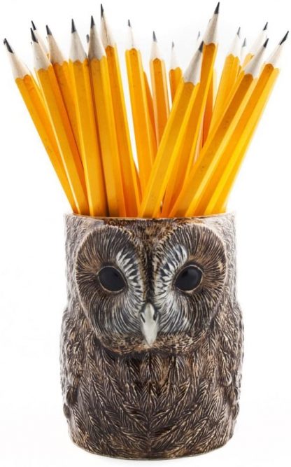 Delightful Ceramic Tawny Owl Pencil Pot