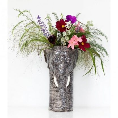 Jaw-dropping Ceramic Elephant Flower Vase - Large