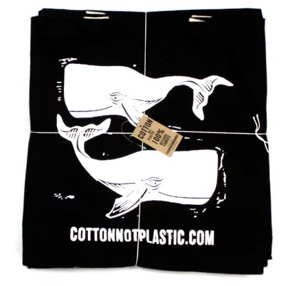 Cotton Whales Shopping Bag