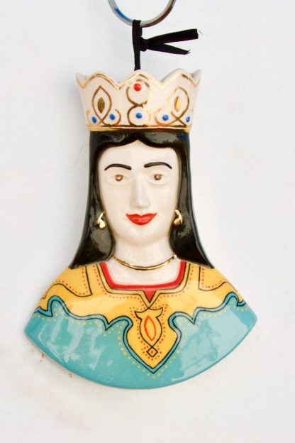 Busto único de la reina persa de cerámica