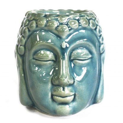 Small Stoneware Buddha Head Oil Burner