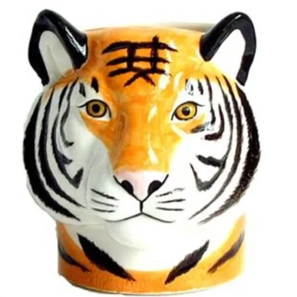 Awesome Ceramic Tiger Pencil Pot