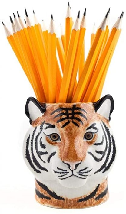 Vaso de lápices tigre