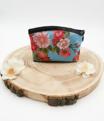 Bolsa de algodón artesanal japonesa estampados variados