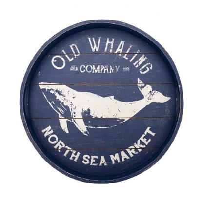 Old Whaling Company Wooden Distressed Tray