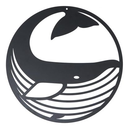 Whale Metal Wall Sign