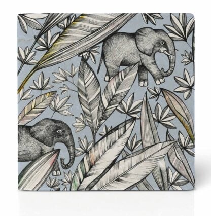 Elephant Natural Stone Tile Coaster